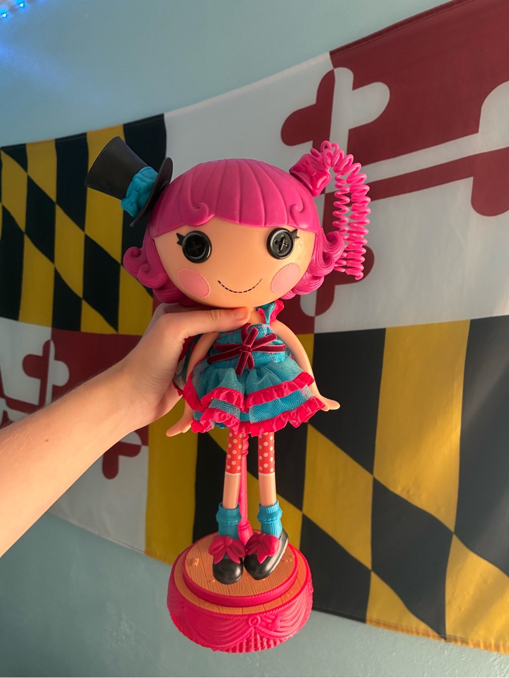 Lalaloopsy-Inspired Pink & Teal Fashion Doll